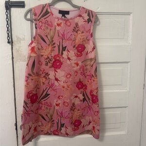 Zara Pink Floral Sleeveless Mini Dress